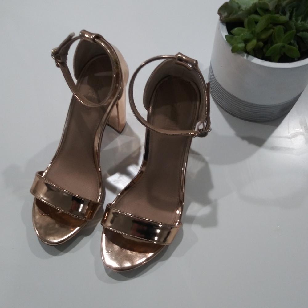 Charlotte Russe heals. Rose gold color. Size 7